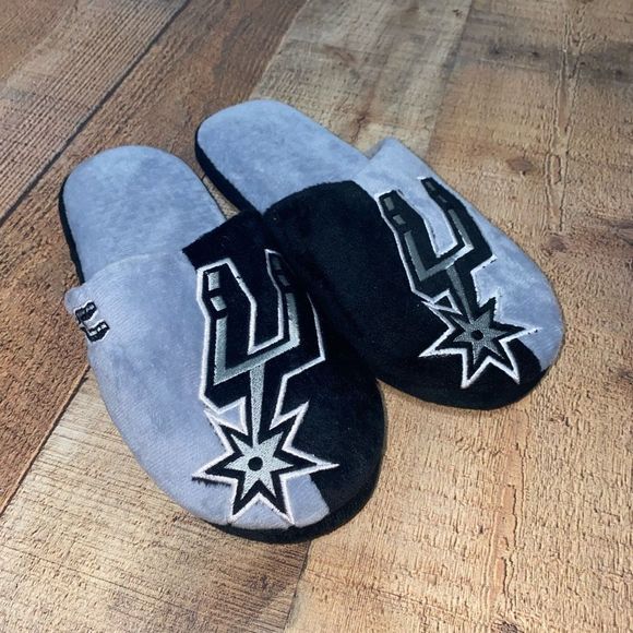 Men's San Antonio Spurs Colorblock Slide Slippers - Picture 6 of 10